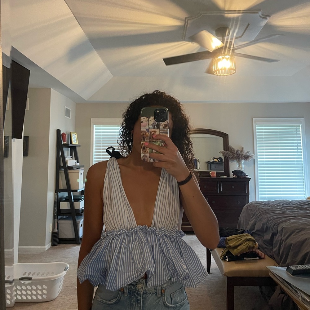 Forever 21 pinstripe tank top
